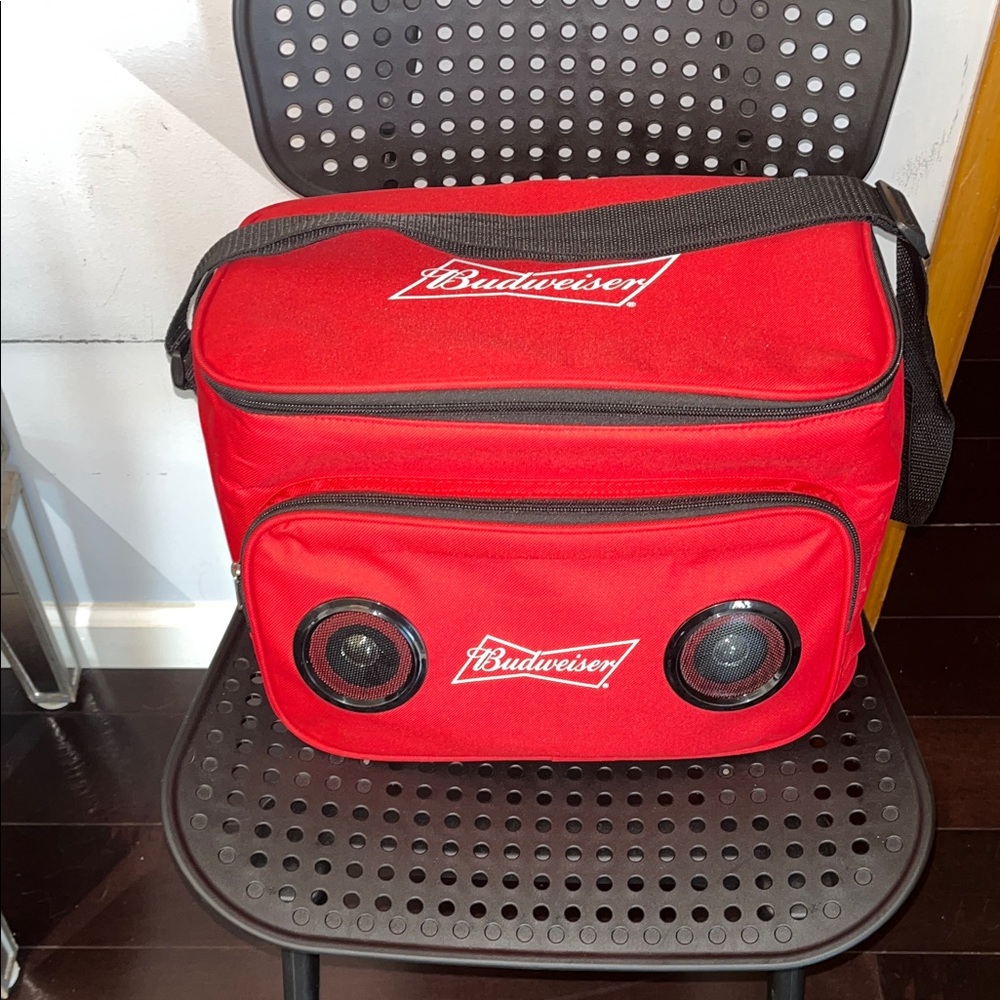 Budweiser Red Speaker Cooler Bag